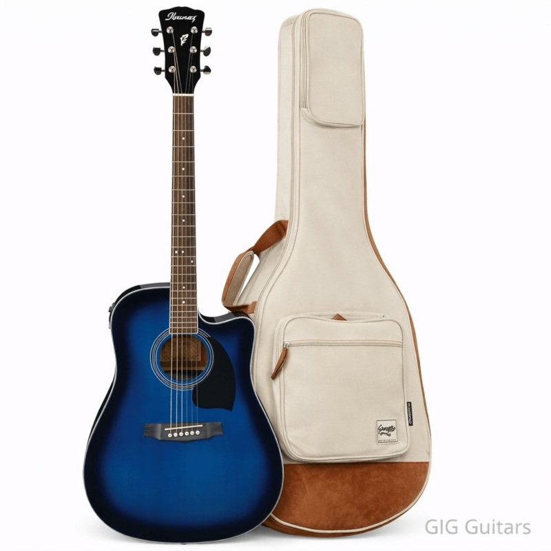 ibanez-pf15ecetbs-acousticelectric-guitar-bundle-transparent-blue-sunburst Ibanez PF15ECETBS AcousticElectric Guitar Bundle Transparent Blue Sunburst