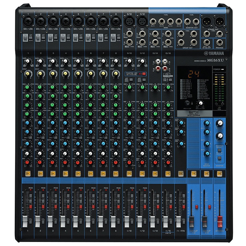 yamaha-mg16xu-16-channel-analog-mixer Yamaha MG16XU 16 Channel Analog Mixer