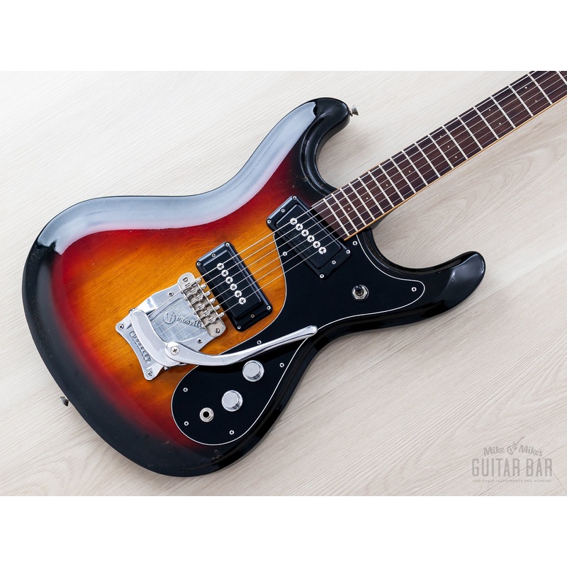 1970s-mosrite-ventures-model-vintage-electric-guitar-ash-body-w-case-firstman-avenger 1970s Mosrite Ventures Model Vintage Electric Guitar Ash Body w/ Case, Firstman Avenger