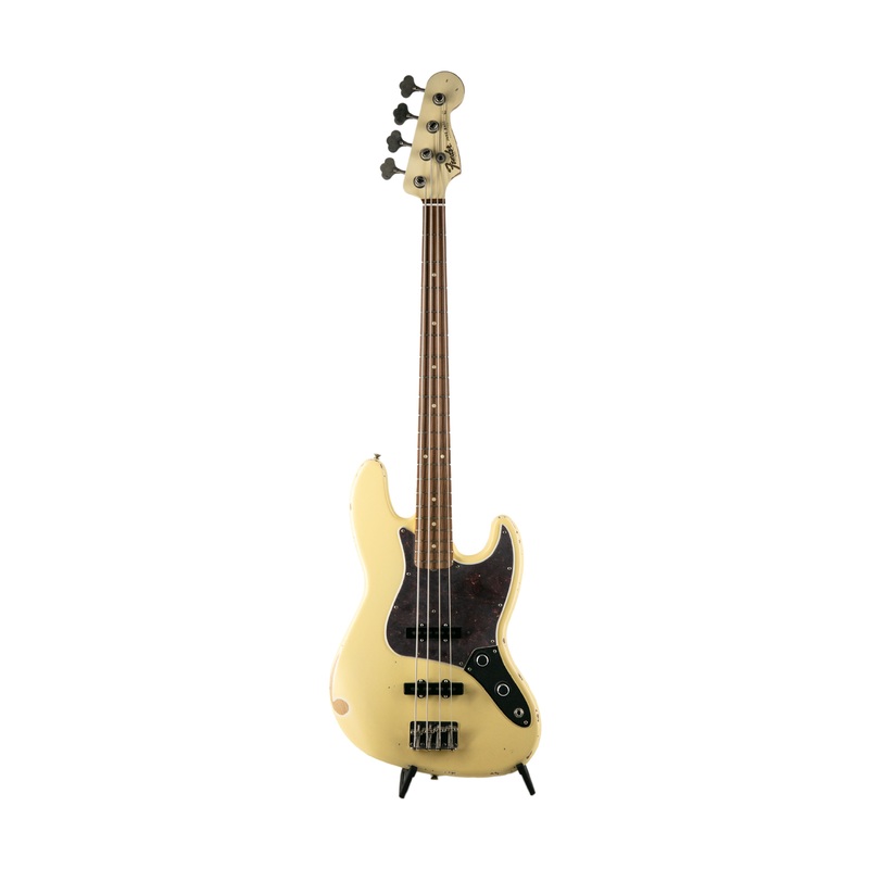 fender-60th-anniversary-road-worn-60s-jazz-bass-guitar-olympic-white-mxj0xxxx Fender 60th Anniversary Road Worn 60s Jazz Bass Guitar, Olympic White, MXJ0XXXX