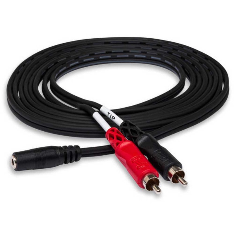 hosa-cfr-210-10-ft-stereo-breakout-cable-3-5mm-trs-female-to-dual-rca-male Hosa - CFR-210 - 10 ft Stereo Breakout Cable - 3.5mm TRS Female to Dual RCA Male
