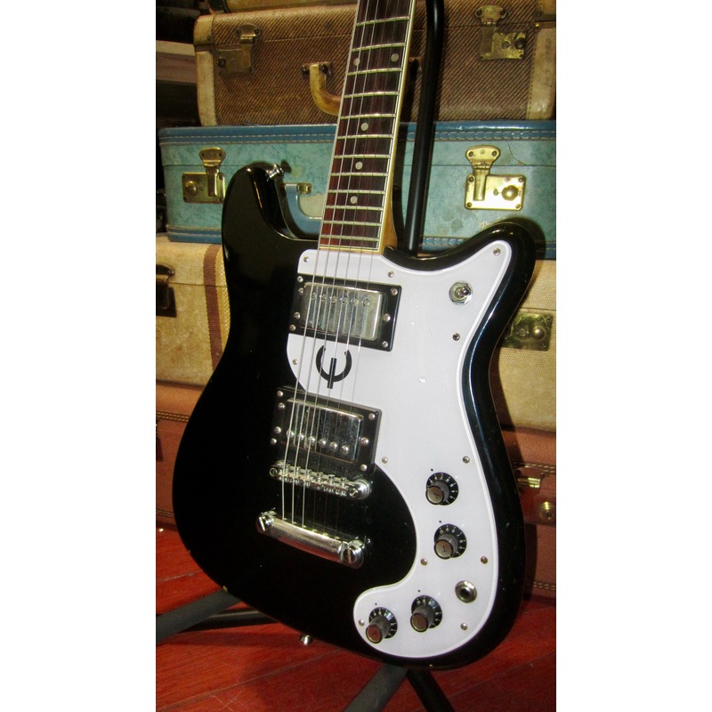 1973-epiphone-et-275-crestwood-solidbody-electric-black-w-hardshell-case ~1973 Epiphone ET-275 Crestwood Solidbody Electric Black w/ Hardshell Case