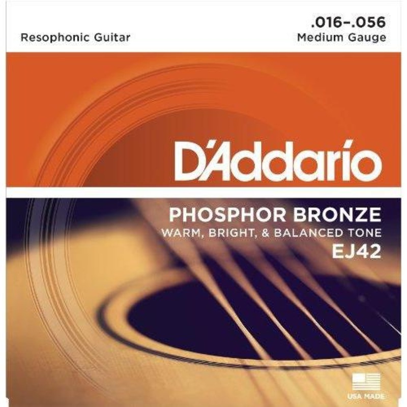 d-addario-ej42-resophonic-phosphor-bronze-acoustic-guitar-strings-16-56 D'Addario EJ42 Resophonic Phosphor Bronze Acoustic Guitar Strings 16-56