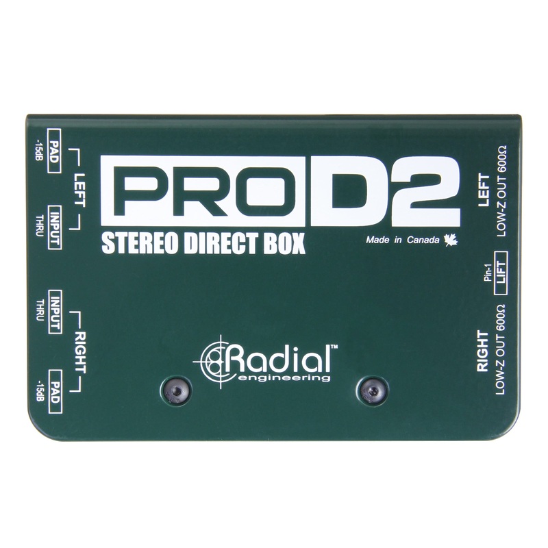 radial-engineering-prod2-passive-stereo-direct-box Radial Engineering ProD2 Passive Stereo Direct Box