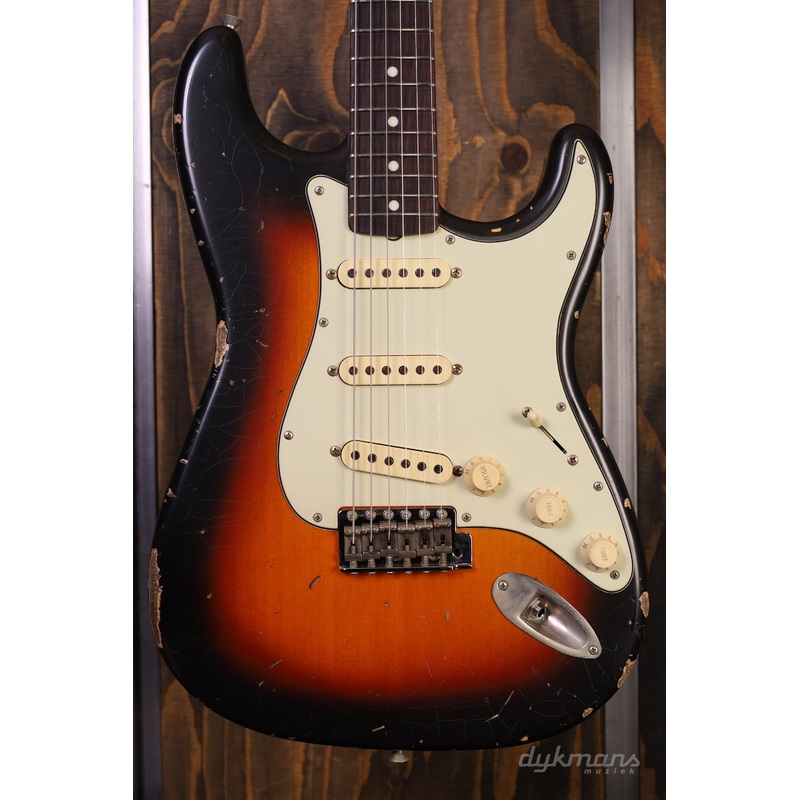 del-tone-60s-s-style-3-tone-sunburst-heavy-aged Del-Tone 60s S-Style 3-Tone Sunburst Heavy Aged