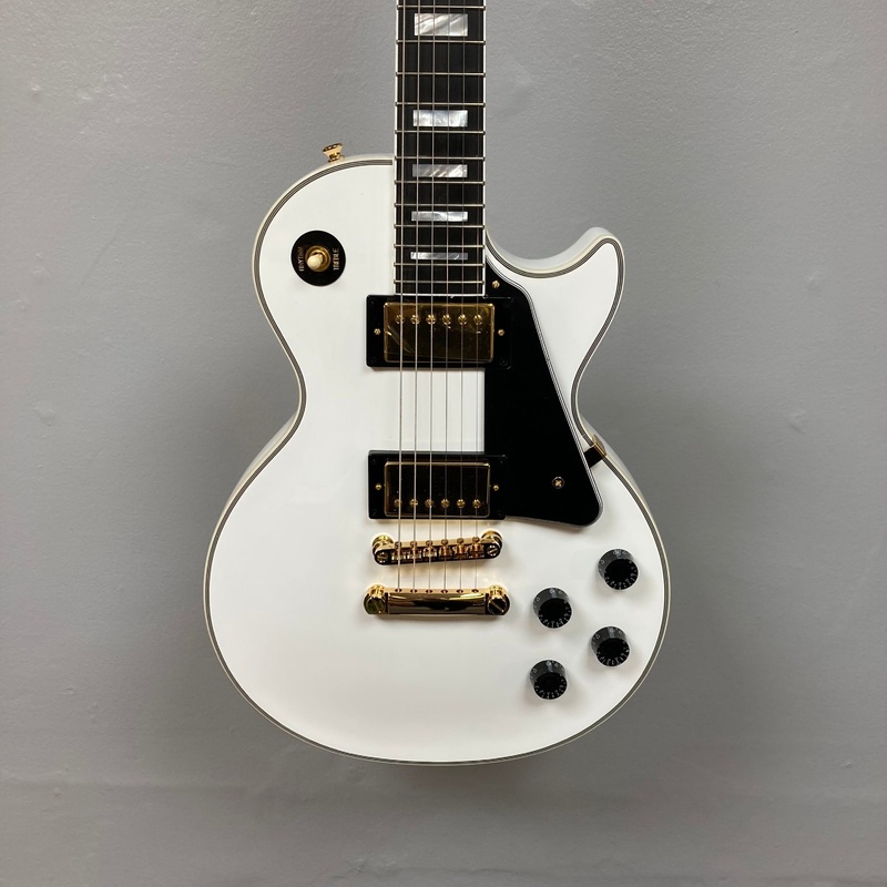 epiphone-les-paul-custom-inspired-by-gibson-alpine-white-w-case Epiphone Les Paul Custom Inspired by Gibson Alpine White w/Case