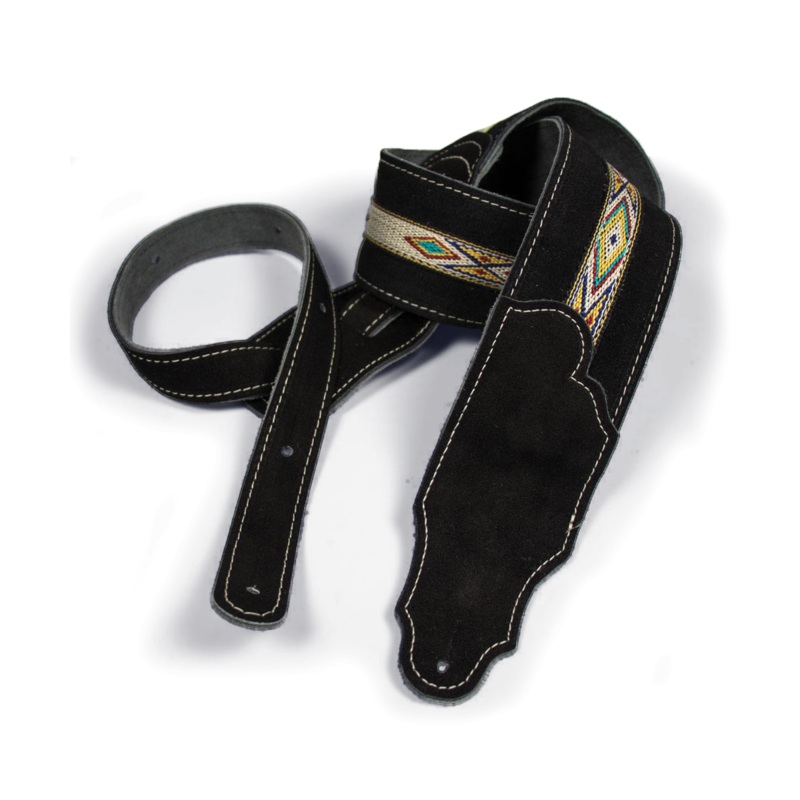 franklin-southwest-2-5-black-suede-with-hitch-weave-natural-stitching Franklin Southwest 2.5" Black Suede with Hitch Weave & Natural Stitching