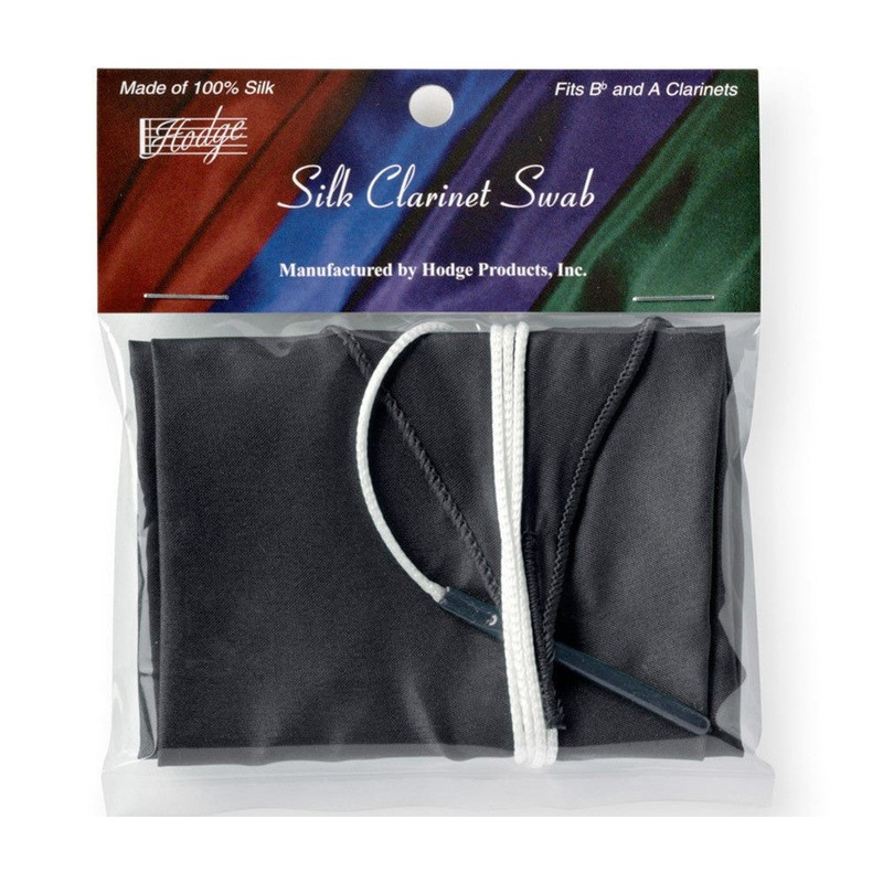 hodge-clarinet-silk-swab-black Hodge Clarinet Silk Swab - Black