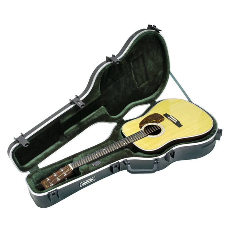 skb-acoustic-dreadnought-deluxe-guitar-case-tsa-locks SKB Acoustic Dreadnought Deluxe Guitar Case - TSA Locks