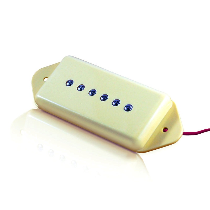 vanson-alnico-v-ivory-cream-p90-dog-ear-de90-single-coil-neck-pickup VANSON AlNiCo V Ivory/Cream P90 Dog Ear DE90 Single Coil Neck Pickup