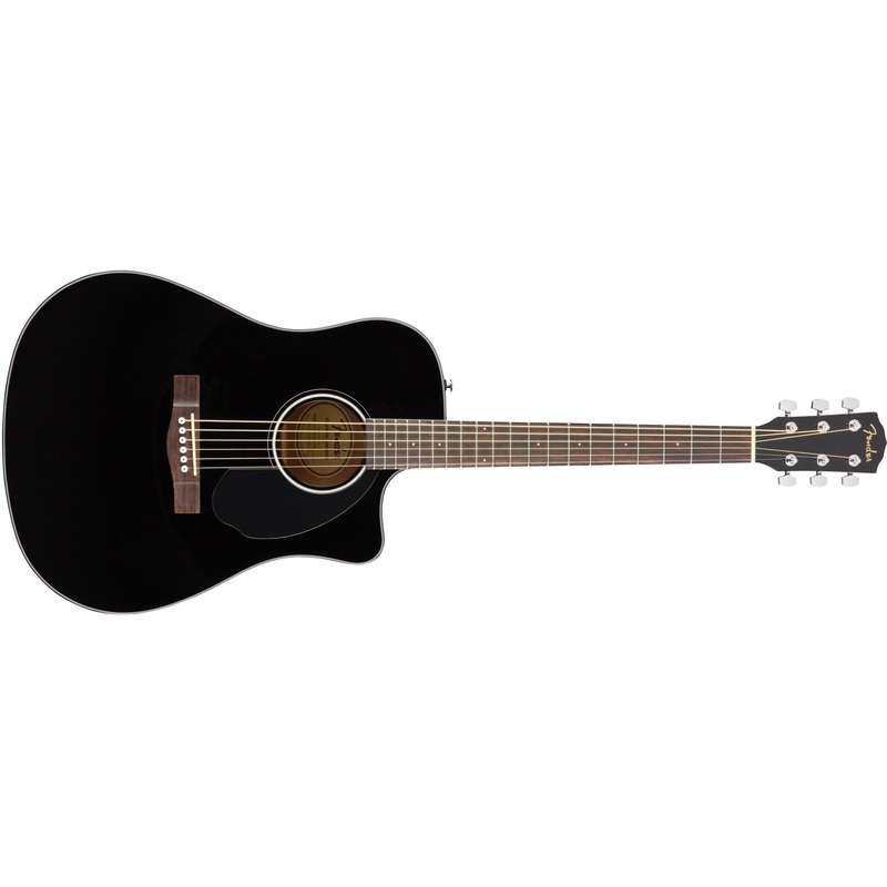 fender-cd-60sce-dreadnought-acoustic-electric-guitar-black Fender CD-60SCE Dreadnought Acoustic/Electric Guitar-Black