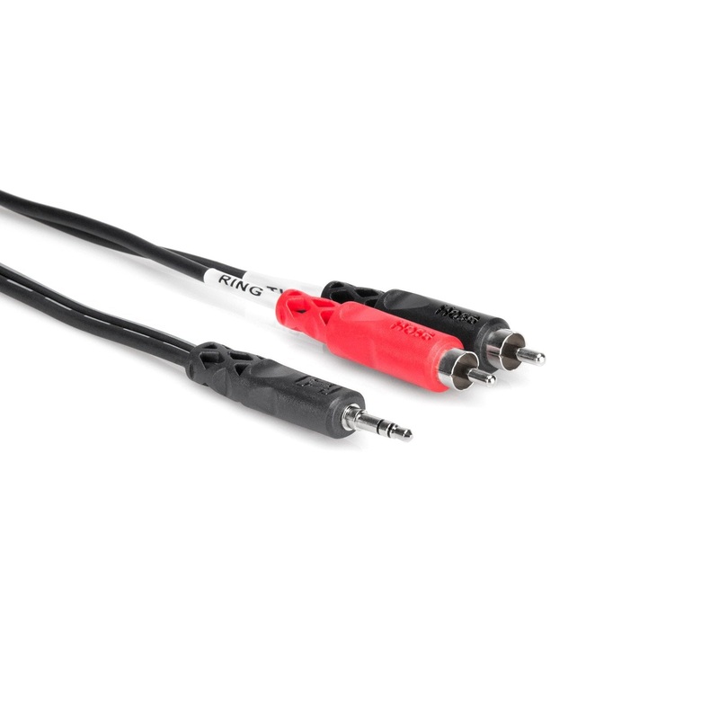 hosa-cmr-210-stereo-breakout-1-8-trs-dual-rca-10ft Hosa CMR-210 Stereo Breakout 1/8" TRS-Dual RCA-10ft