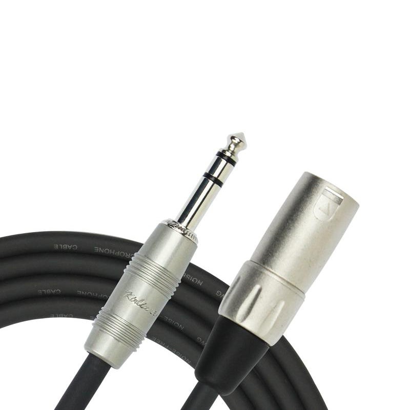 kirlin-kmp483pr-10-10ft-male-xlr-6-5-stereo-jack-cable Kirlin KMP483PR-10 10FT Male XLR - 6.5 Stereo Jack Cable