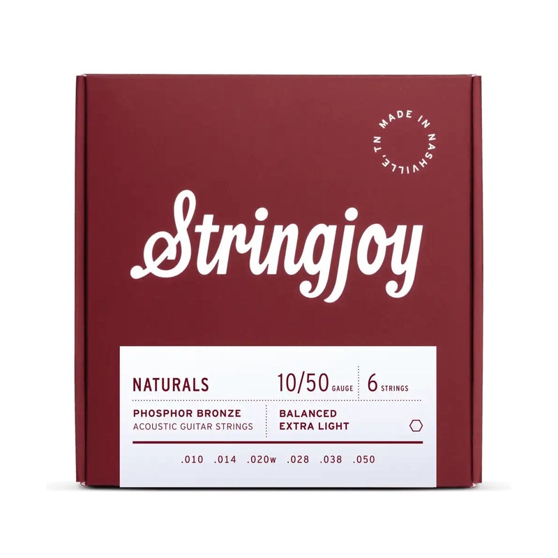 stringjoy-naturals-phosphor-bronze-acoustic-guitar-strings-10-50-extra-light-gauge Stringjoy Naturals Phosphor Bronze Acoustic Guitar Strings - 10-50 Extra Light Gauge