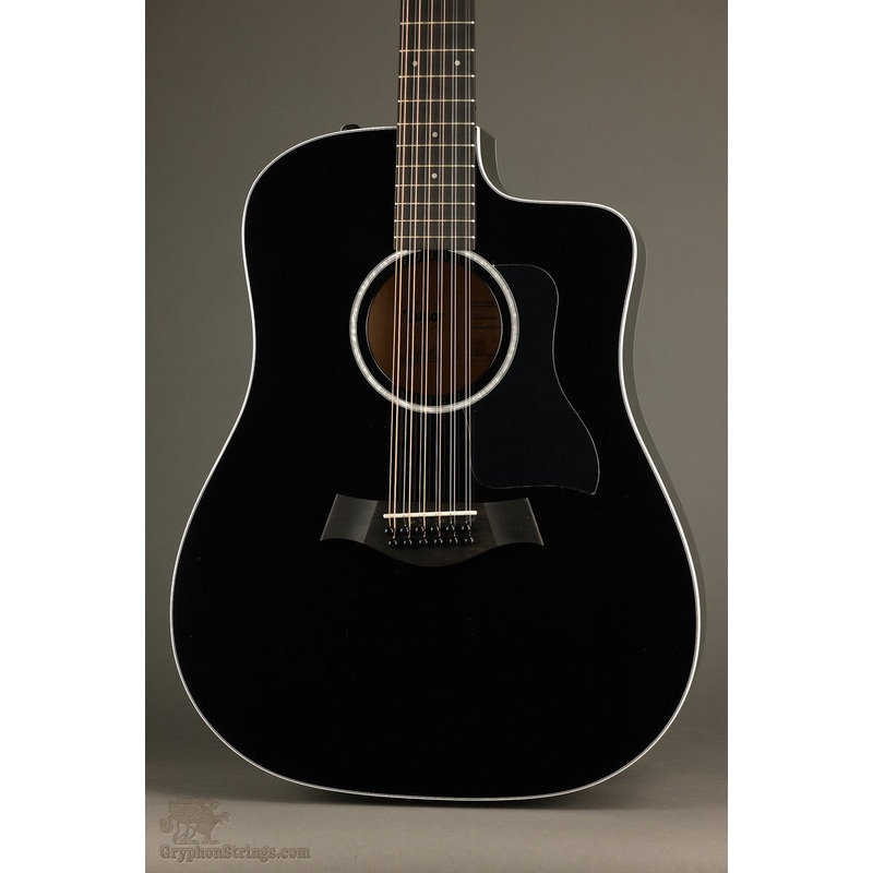 taylor-250ce-blk-plus-12-string-acoustic-electric-guitar-new Taylor 250ce-BLK Plus 12-String Acoustic Electric Guitar - New