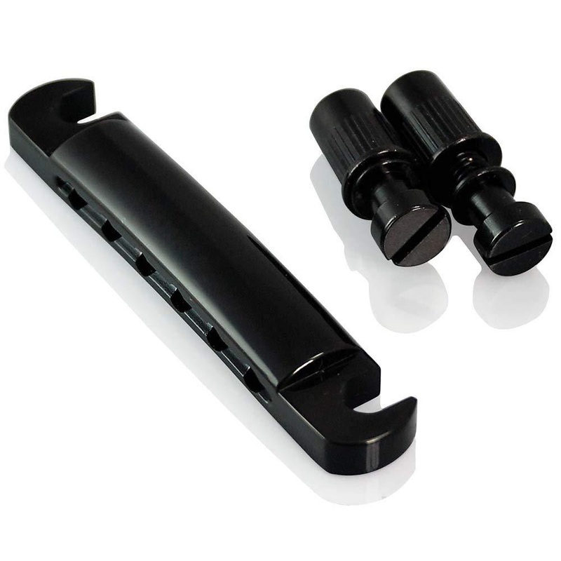 vanson-black-stop-bar-tailpiece-for-epiphone-les-paul-sg-es-dot-guitars VANSON Black Stop Bar / Tailpiece for Epiphone Les Paul, SG, ES Dot Guitars