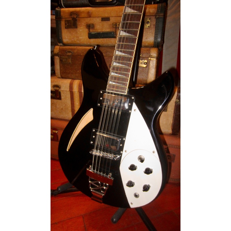1999-maestro-semi-hollow-electric-12-string-black ~1999 Maestro Semi-hollow Electric 12 String Black