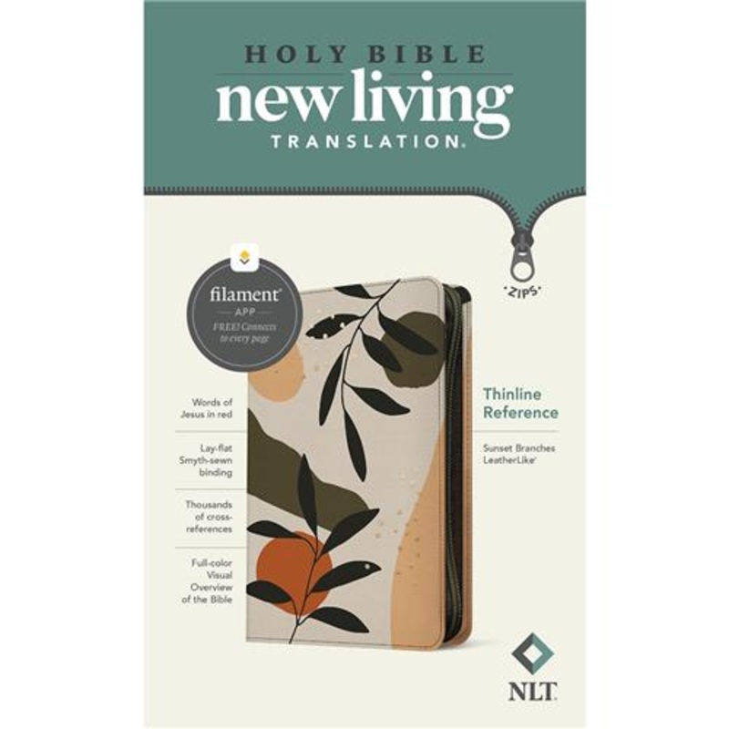 bible-nlt-filament-thinline-reference-bible-sunset-branches-with-zip-imitation-leather Bible -NLT Filament Thinline Reference Bible, Sunset Branches With Zip (Imitation Leather)
