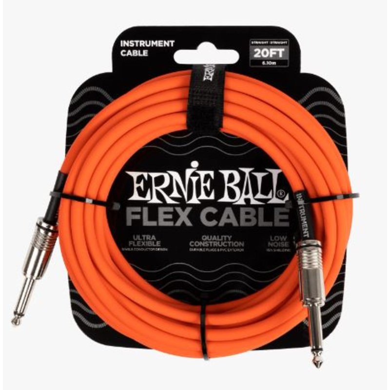 flex-instrument-cable-straight-straight-20ft-orange Flex Instrument Cable Straight/Straight 20ft - Orange