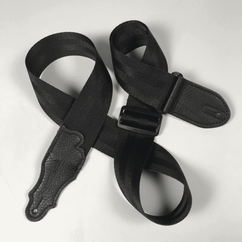 franklin-2-black-aviator-seat-belt-strap-with-pebbled-glove-leather-end-tab Franklin 2" Black Aviator Seat Belt Strap with Pebbled Glove Leather End Tab