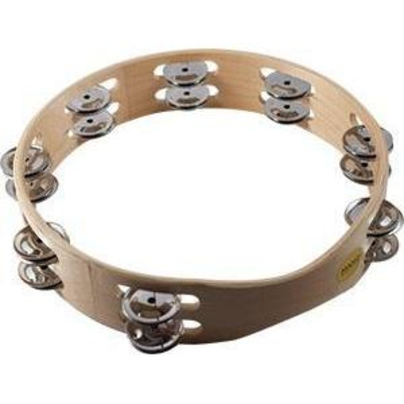 mano-percussion-mp-t10-16-tambourine-16-jingles-10 Mano Percussion MP-T10-16 Tambourine 16-Jingles 10"