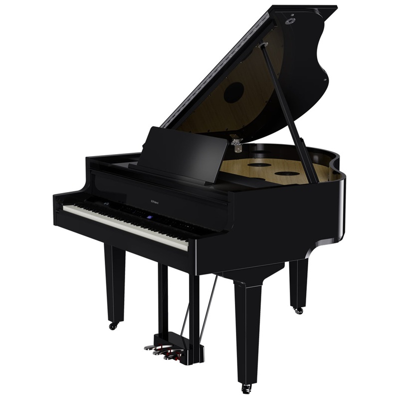 roland-gp-9-digital-grand-piano-kit-w-bench-polished-ebony Roland GP-9 Digital Grand Piano Kit w/ Bench - Polished Ebony
