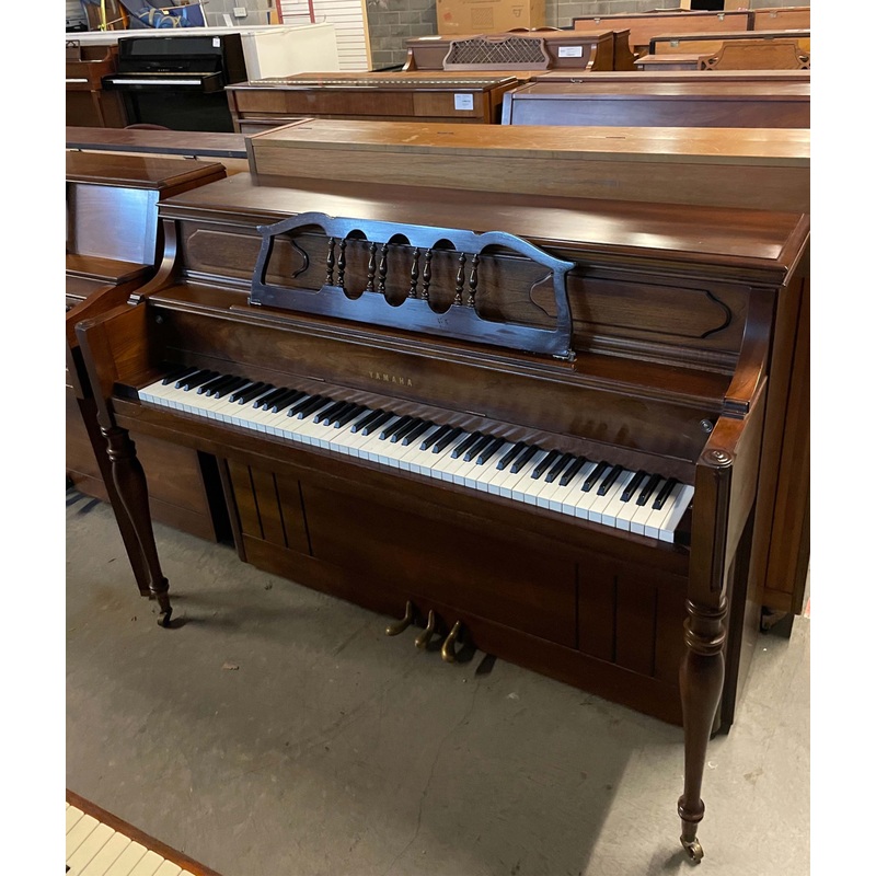 1960-yamaha-43-m23-console-piano-cherry-satin-sn-b138454-used 1960 Yamaha 43" M23 Console Piano | Cherry Satin | SN: B138454 | Used
