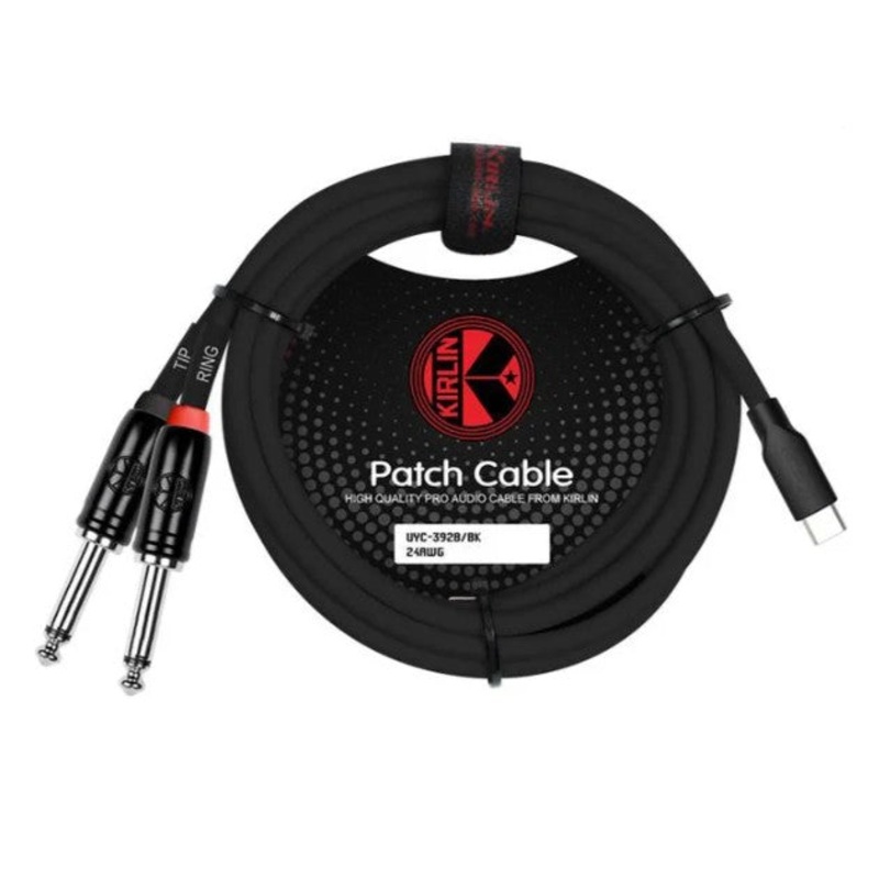 cable-kirlin-2m-usb-c-to-2x-1-4-male Cable Kirlin 2M USB-C to 2x 1/4" Male