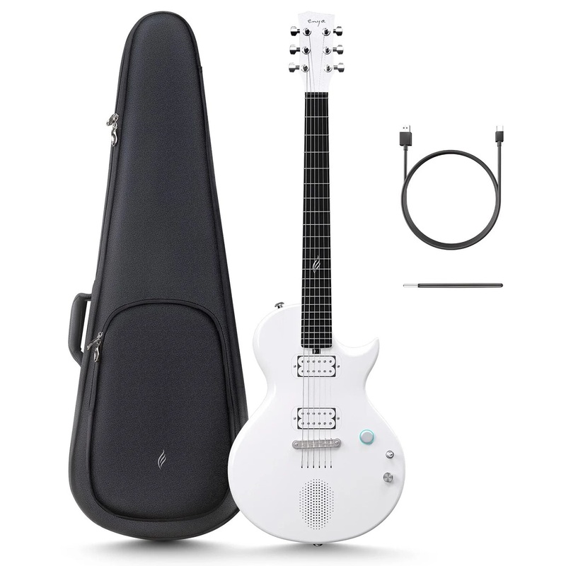 enya-music-nova-go-sonic-smart-electric-guitar-in-white Enya Music Nova Go Sonic Smart Electric Guitar in White