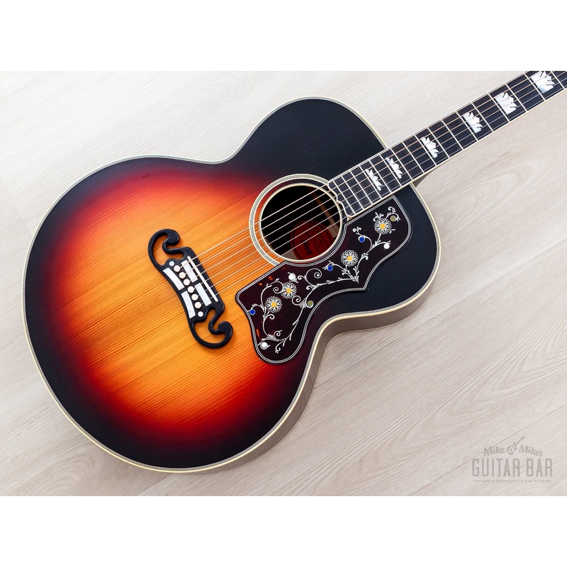 gibson-custom-historic-pre-war-sj-200-reissue-adirondack-red-spruce-rosewood-vintage-sunburst-vos Gibson Custom Historic Pre-War SJ-200 Reissue, Adirondack Red Spruce & Rosewood, Vintage Sunburst VOS