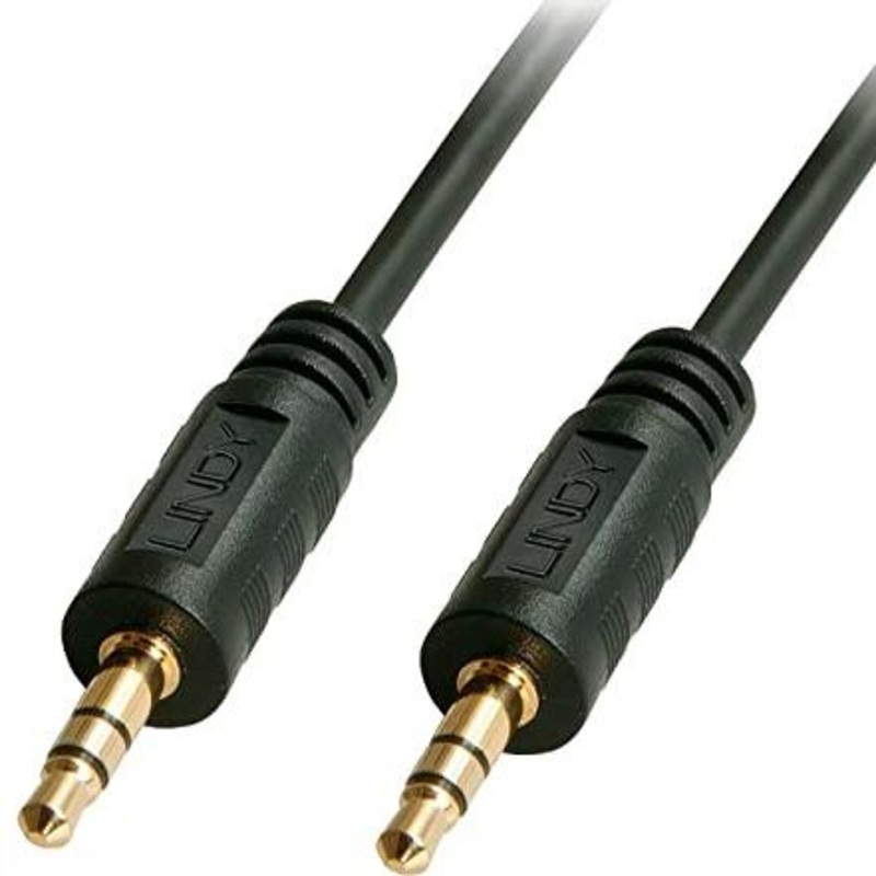 lindy-5m-3-5mm-stereo-male-to-male-cable-35644 Lindy -5m 3.5mm stereo male to male cable 35644