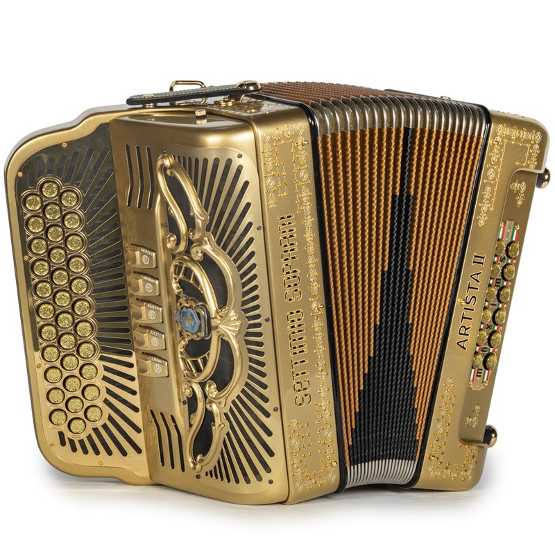 settimio-soprani-artista-ii-5-switch-accordion-ead-in-gold Settimio Soprani Artista II 5 Switch Accordion EAD in Gold