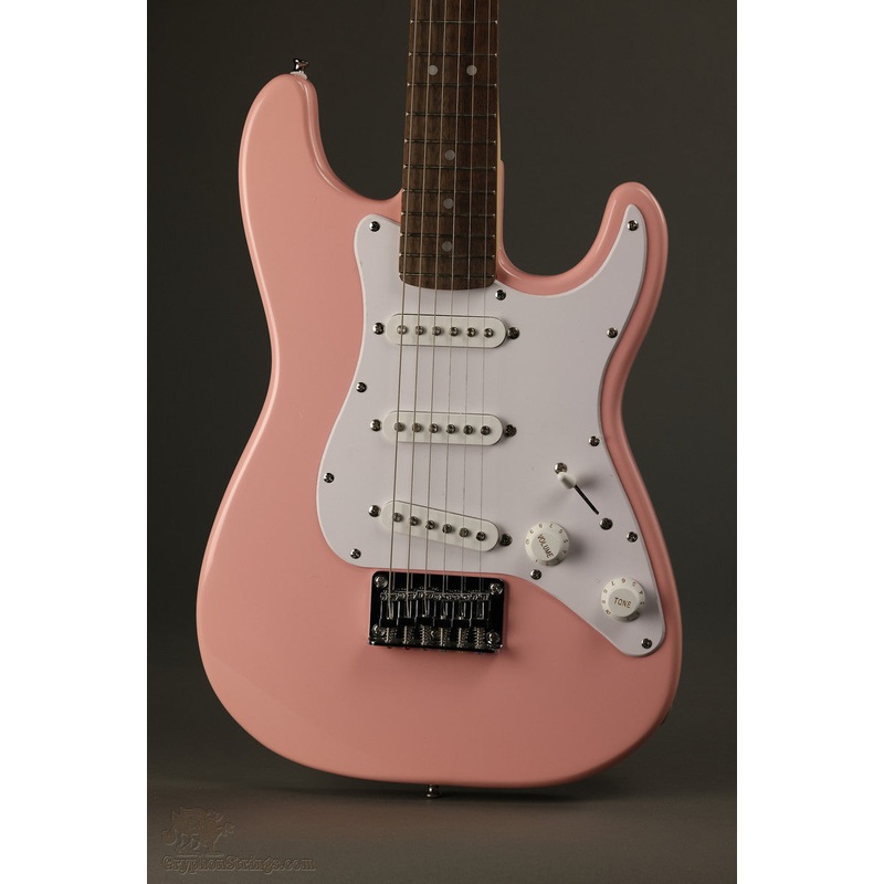 squier-mini-stratocaster-laurel-fingerboard-shell-pink-new Squier Mini Stratocaster, Laurel Fingerboard, Shell Pink - New