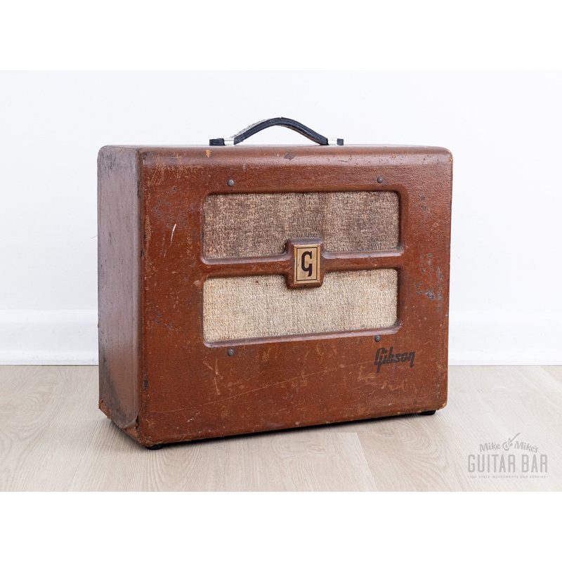 1952-gibson-br-6-vintage-1x10-tube-amp-w-jensen-field-coil-rca-tubes-serviced 1952 Gibson BR-6 Vintage 1x10 Tube Amp w/ Jensen Field Coil & RCA Tubes, Serviced
