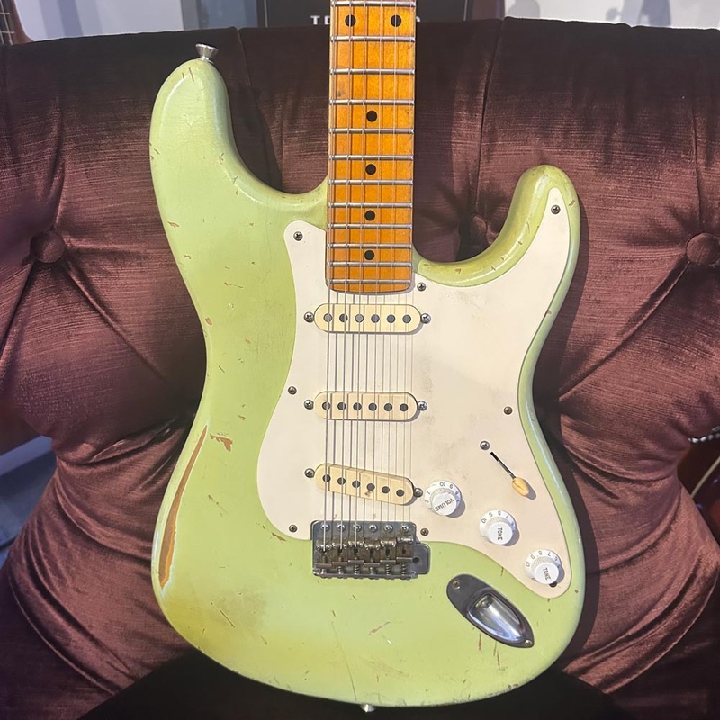 nash-guitars-s-57-heavy-relic-electric-guitar-w-tweed-case-surf-green-pre-owned Nash Guitars S-57 Heavy Relic Electric Guitar w/ Tweed Case - Surf Green (Pre-Owned)