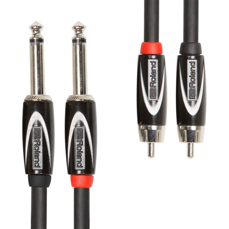 roland-rcc-15-2r28-black-series-interconnect-cable-with-dual-1-4-in-to-rca-15-ft Roland RCC-15-2R28 Black Series Interconnect Cable with Dual 1/4 in. to RCA - 15 ft.