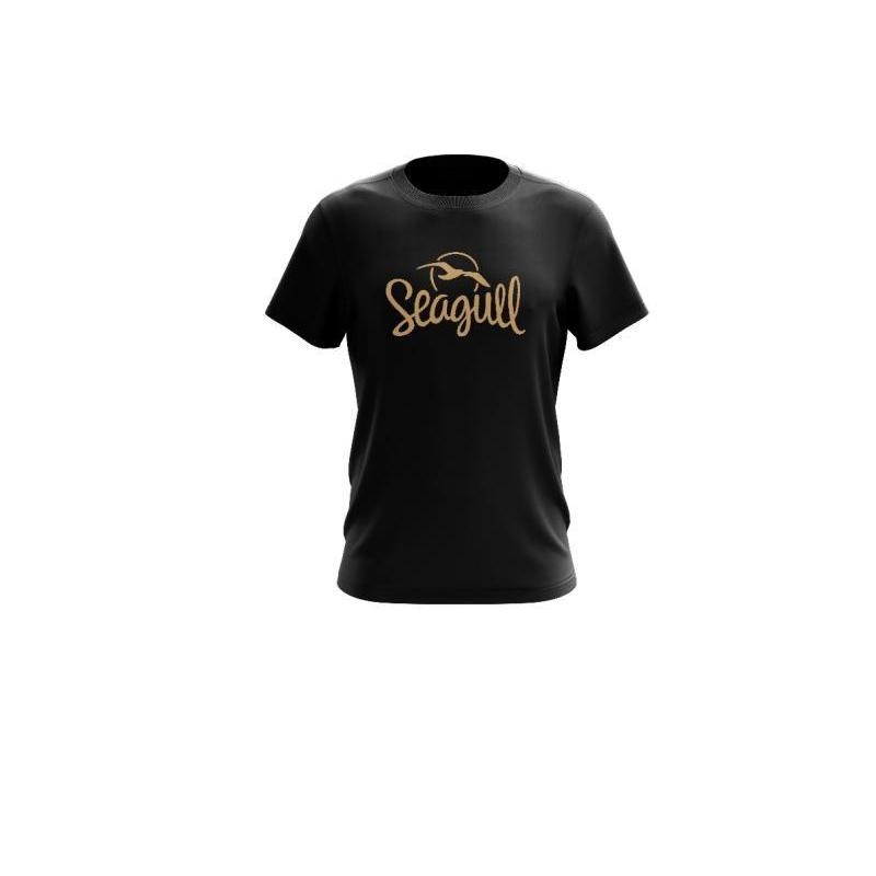 seagull-logo-t-shirt-large-black-with-gold-logo Seagull Logo T-Shirt Large-Black with Gold Logo