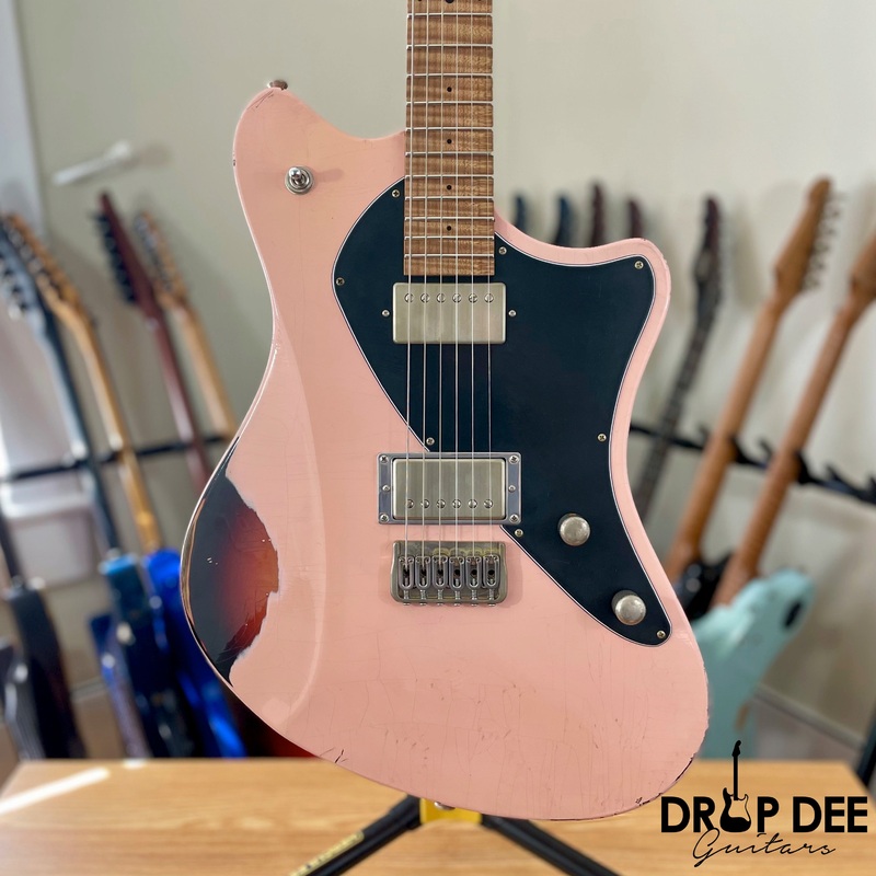 balaguer-usa-series-espada-electric-guitar-w-case-aged-shell-pink-over-sunburst Balaguer USA Series Espada Electric Guitar w/ Case Aged Shell Pink Over Sunburst