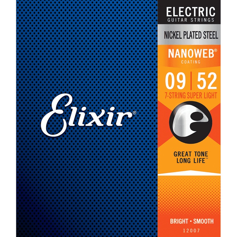 elixir-12007-nanoweb-7-string-electric-super-light-9-52 Elixir 12007 Nanoweb 7-String Electric Super Light 9-52