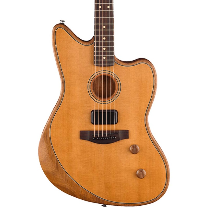 fender-acoustasonic-standard-jazzmaster-electric-guitar-aged-natural Fender Acoustasonic Standard Jazzmaster Electric Guitar - Aged Natural