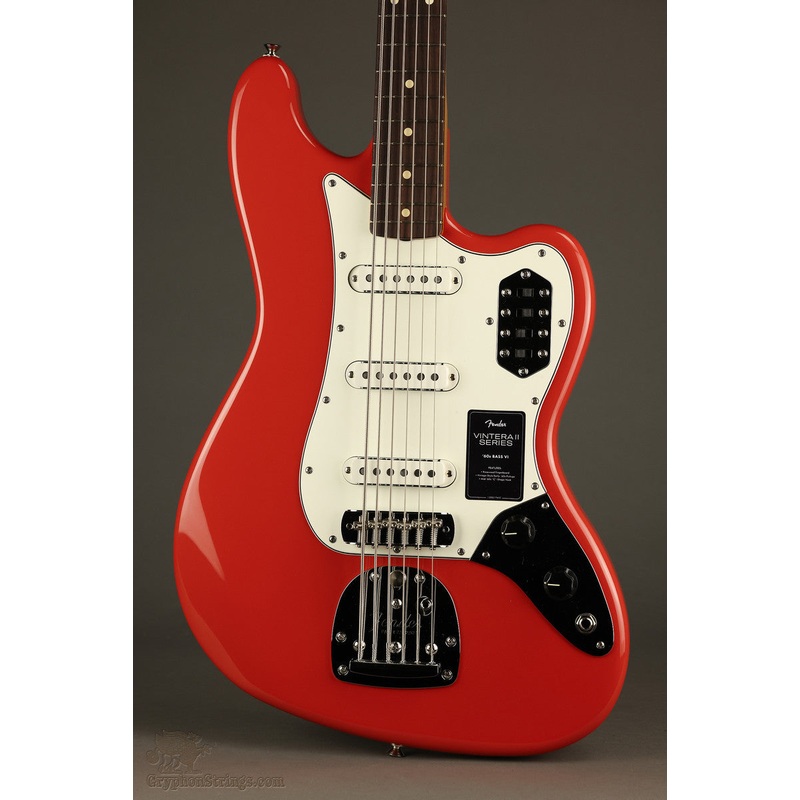 fender-vintera-ii-60s-bass-vi-rosewood-fingerboard-fiesta-red-new Fender Vintera II '60s Bass VI, Rosewood Fingerboard, Fiesta Red - New