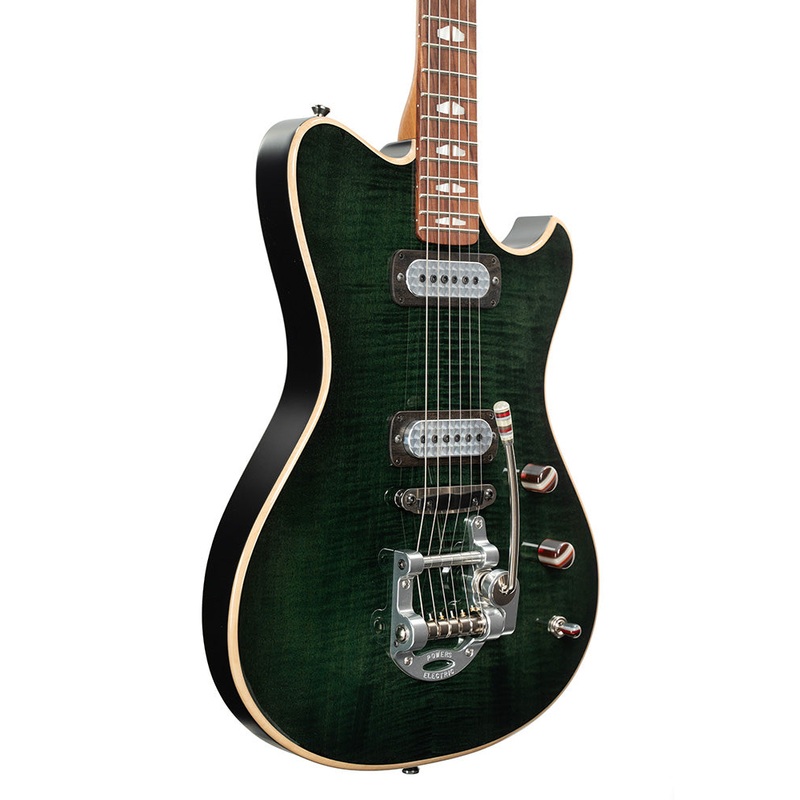 powers-electric-a-type-select-flamed-maple-ff42-pickups-juniper-green-new Powers Electric A-Type Select Flamed Maple, FF42 Pickups - Juniper Green | New