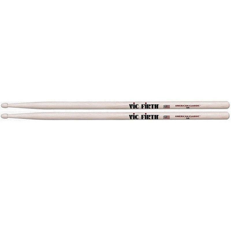 vic-firth-5a-american-classic-wood-tip-drumsticks-hickory Vic Firth 5A American Classic Wood Tip Drumsticks-Hickory
