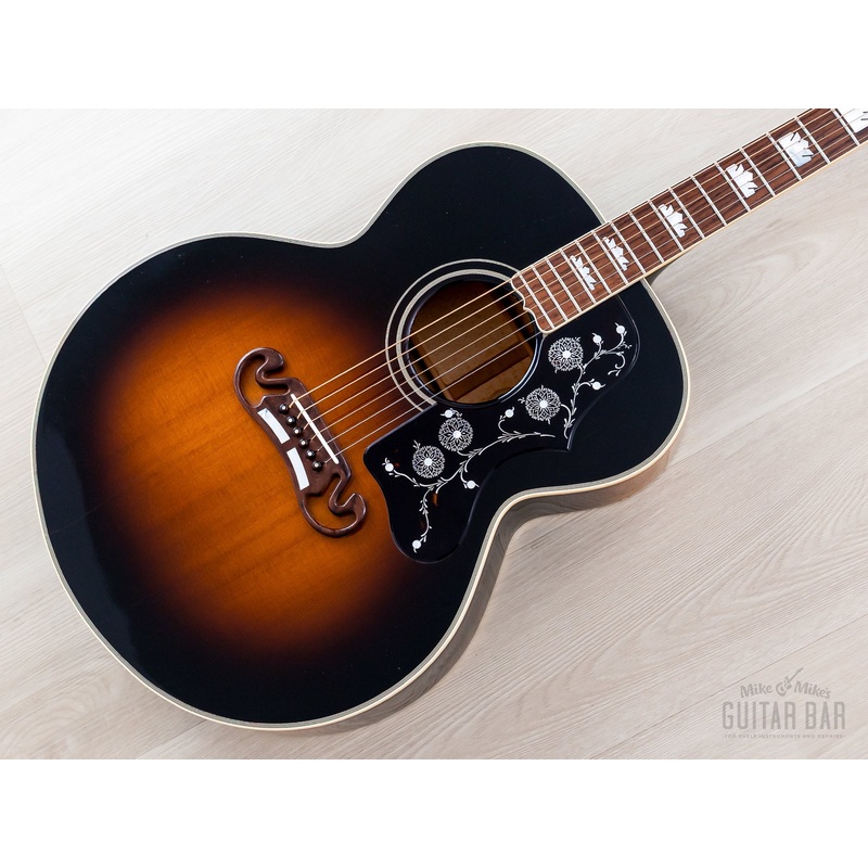 1992-gibson-j-200-jumbo-acoustic-guitar-vintage-sunburst-near-mint-w-case 1992 Gibson J-200 Jumbo Acoustic Guitar Vintage Sunburst, Near-Mint w/ Case