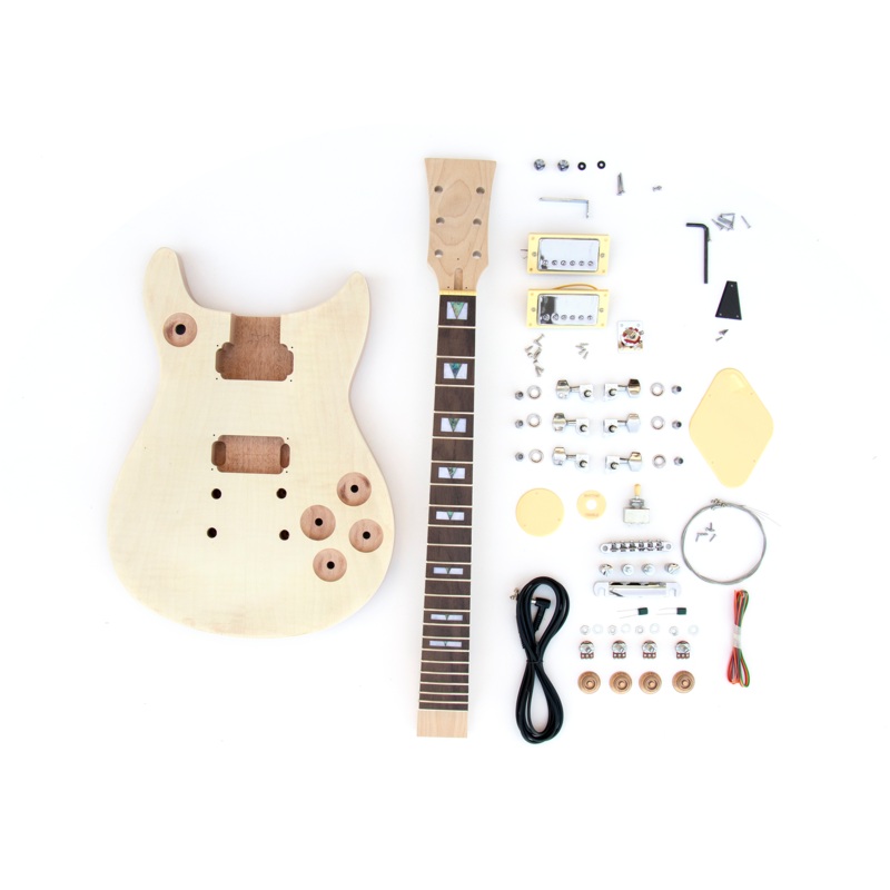 double-cut-carved-top-build-your-own-guitar-kit Double Cut Carved Top Build Your Own Guitar Kit