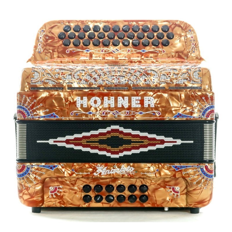 hohner-anacleto-rey-del-norte-tt-fbe-gcf-accordion-compact-pearl-gold Hohner Anacleto Rey Del Norte TT FbE/GCF Accordion Compact Pearl Gold
