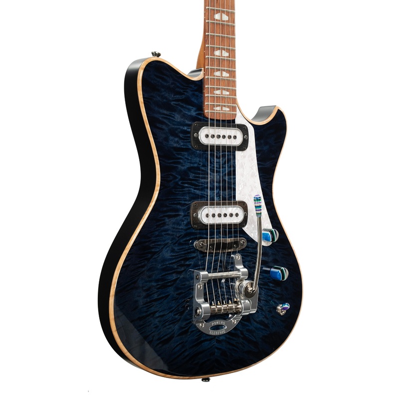 powers-electric-a-type-select-select-maple-pf42-camtail-twilight-blue Powers Electric A-Type Select Select Maple PF42 Camtail - Twilight Blue/