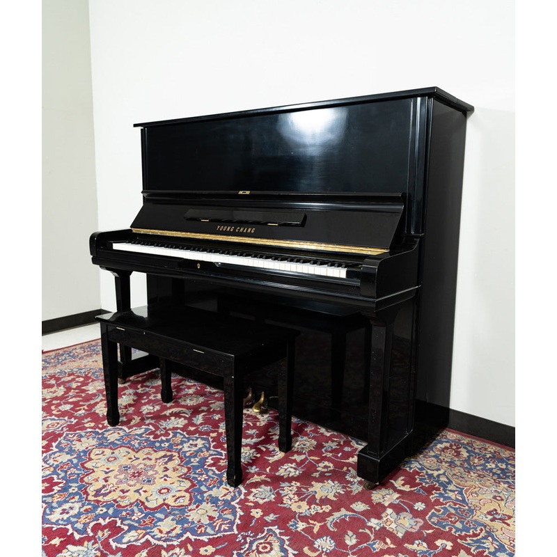 young-chang-u3-upright-piano-polished-ebony-sn-u314806-used Young Chang U3 Upright Piano | Polished Ebony | SN: U314806 | Used