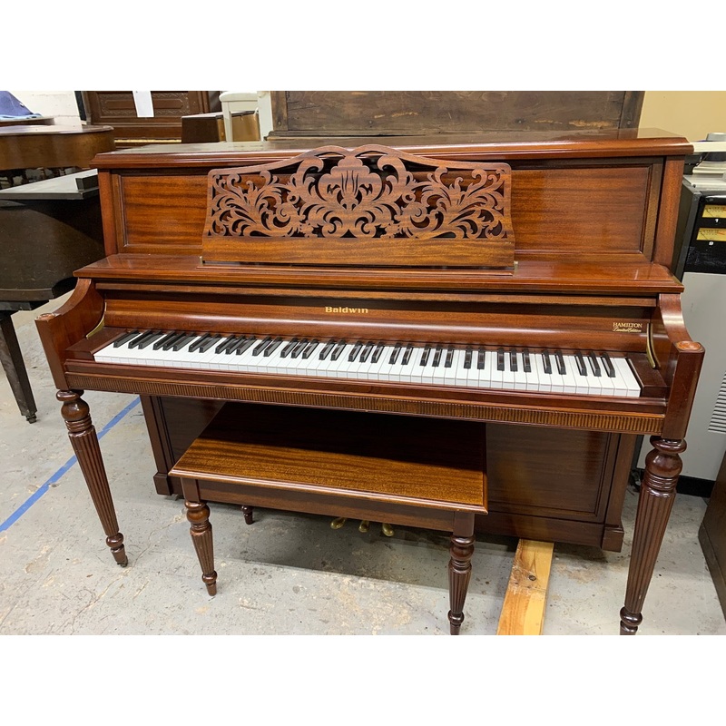 pre-owned-baldwin-5050a-cherry-console-with-bench Pre-Owned Baldwin 5050A Cherry Console with bench