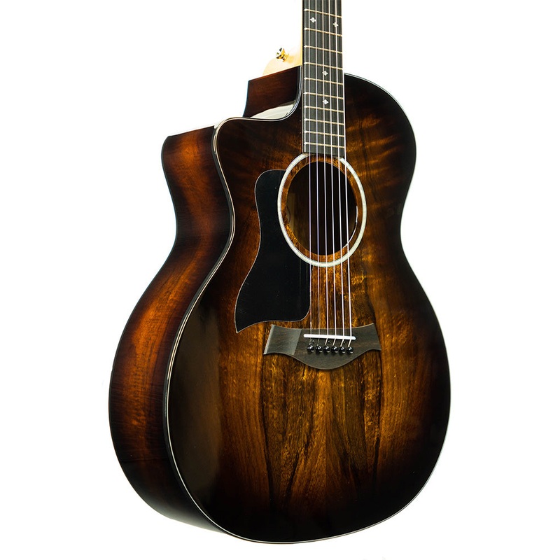 taylor-224cekdlx-koa-lefty-grand-auditorium-acoustic-electric-guitar-shaded-edge-burst Taylor 224ceKDLX Koa Lefty Grand Auditorium Acoustic-Electric Guitar - Shaded Edge Burst